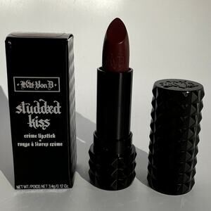 KVD Beauty Kat von D Studded Kiss Lipstick Prayer Vamp Full Size 3.4g .12 oz NIB